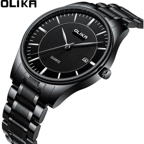 Olilka/ Oulijia Special Mens Watch Solid Steel Strip Waterproof Fashion Business Simple Mens Watch Watch for Men Luxury Watch