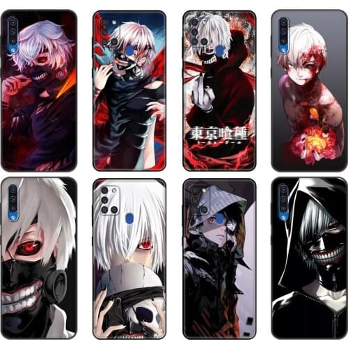 Black tpu Case For Samsung Galaxy A50 50S A30S A10 A01 A11 A21S A31 A41 A51 A71 M21 M30S S10 LITE Cover Tokyo Ghoul kaneki ken