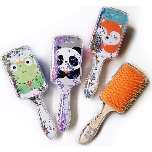 New Kids Comb Anti-Static Massage Combs Hair Accessories Cute Cartoon Princess Plastic Brush For Baby Girls Children Hair Care