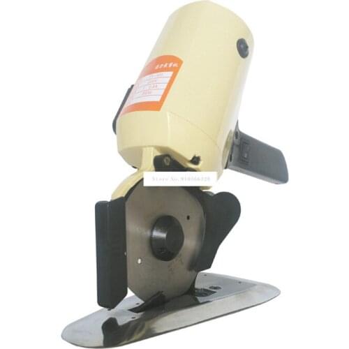 TY-100 Portable Rotary Cutting Machine Electric Fabric Cutter Round Knife Cutting Machine Leather Carpet Cloth Slitting Machine