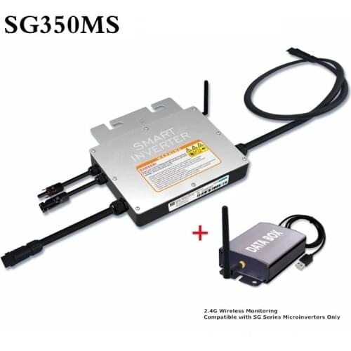 GMI200W 250W 300W 350W MPPT On Solar Grid Micro inverter 18-50VDC to 110V/220VAC Pure Sine Wave Output with monitoring Collector