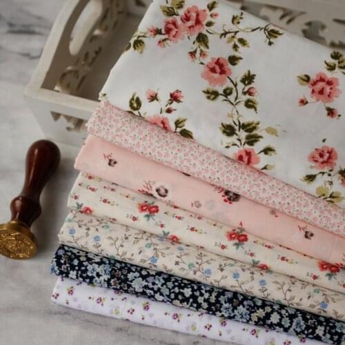 110x50cm garden flower handle cotton cloth make baby dress shirt fabric 110g/m alibaba express