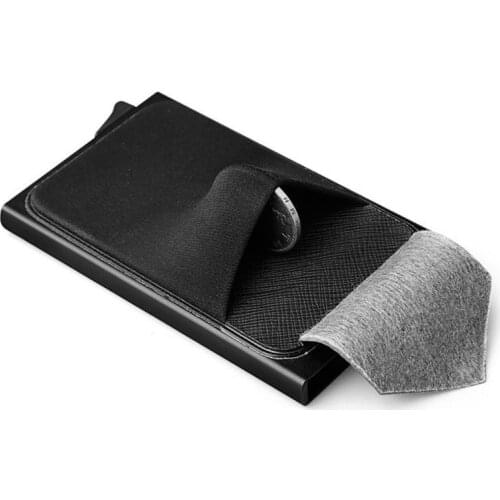 Men Business Aluminum Cash ID Card Holder RFID Blocking Slim Metal Wallet Coin Purse card case credit card wallet rfid wallet