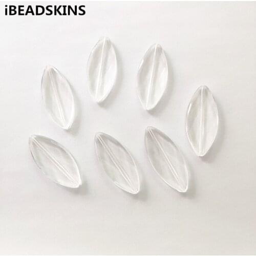 New arrival! 44x20mm 136pcs Clear acrylic Faceted Oval-shape beads for Necklace,Earrings parts,hand Made Jewelry DIY