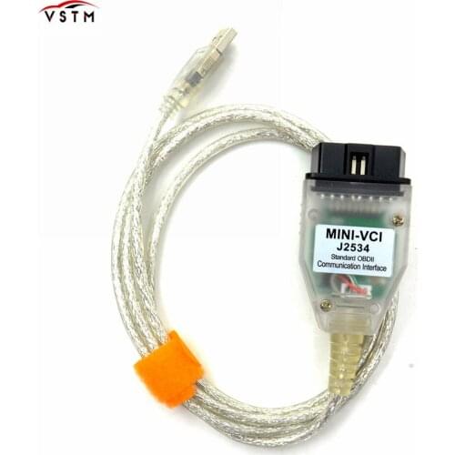 New Car Diagnostic Tool Auto Scanner Cable For Toyota MINI VCI J2534 With FTDI FT232RL OBD OBD2 TIS Techstream mini vci