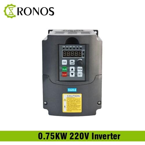 220V 0.75KW Single Phase input and 3 Phase Output Frequency Converter / Adjustable Speed Drive / Frequency Inverter / VFD
