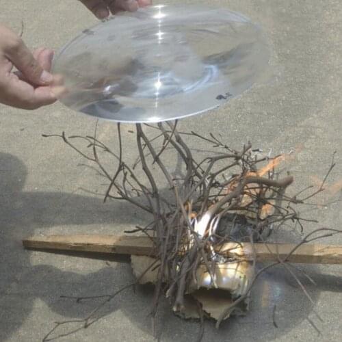 225mm Optical PMMA Plastic Solar Focus Fresnel Lens Plane Magnifying Glass Solar COndensing Lens Focal Length 370mm