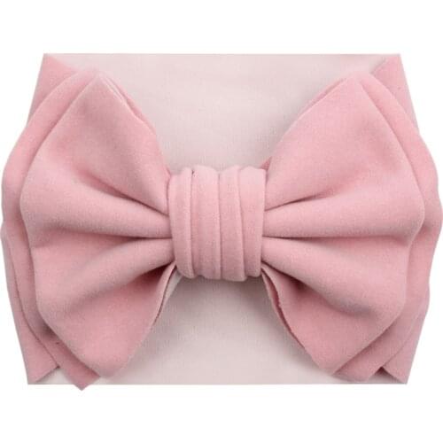 20 Pcs/Lot,7" Double Layer Hair Bow Headband For Girls Soft Cute Baby Turban Headwrap Hair Bands Kids Headwear Hair Accessories