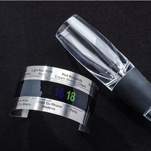 Wine Collar Thermometer Bar Beverage Tool Clever Bottle Snap Thermometer LCD Display clip Sensor for Champagne beer red wine