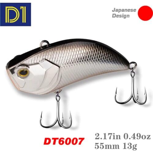D1 VIB Fishing Lure Rattlin Baits 55mm 13g Full Water Bass Pike Baits Trolling Crank Hard Lures Wobblers Winter Fishing Tackle