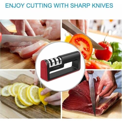 Professional Cutter Sharpener Ceramic Tungsten Kitchen Sharpening System