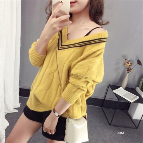 Женские пуловеры с открытыми плечами QueMayRee China At AliExpress