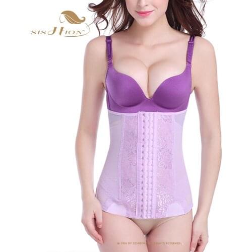 Sexy Corset Top VD2039 Black Purple Underbust Corset Waist Trainer Shaper Women Fashion
