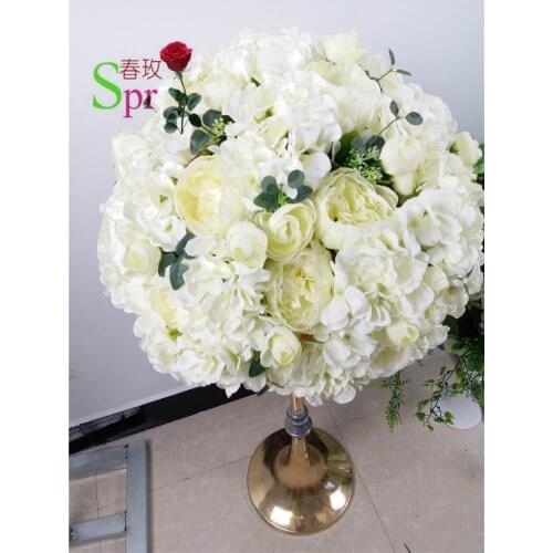 SPR 40CM wedding table center flower ball wedding road lead artificial flore centerpiece wedding backdrop flower decoration