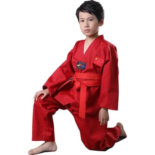 New Arrivals Product Adult Male Female child kids Breathable cotton Taekwondo uniform WTF Approved Taekwondo dobok clothes T25