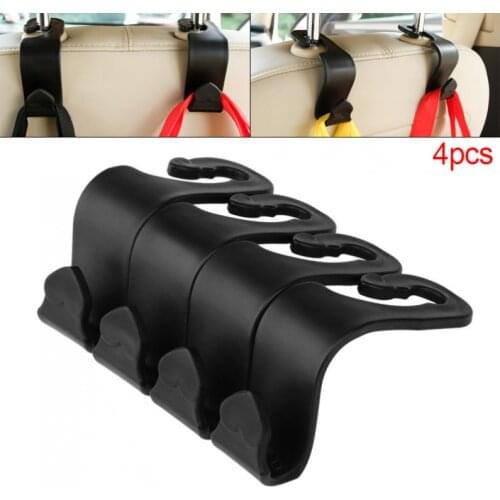4pcs 20KG PP Universal Multi-function No-demolition Car Luggage Carrier Heart-shaped Chair Back Hook
