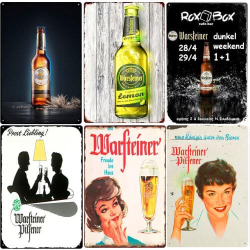 ICE Cold Beer Vintage Tin Sign Club Bar Pub Decoration Great Hops Beer Metal Plate German Beer Metal Art Poster ZSS72