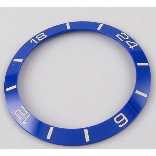 High quality 38mm ceramic Bezel insert watch fit automatic movement Mens watch bezel