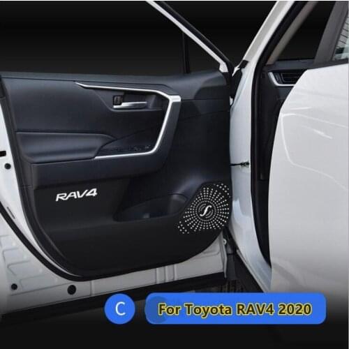Car Door Protectors Cover Anti Kicking Mat Pad For Toyota RAV4 RAV-4 2020 Interior Accessories