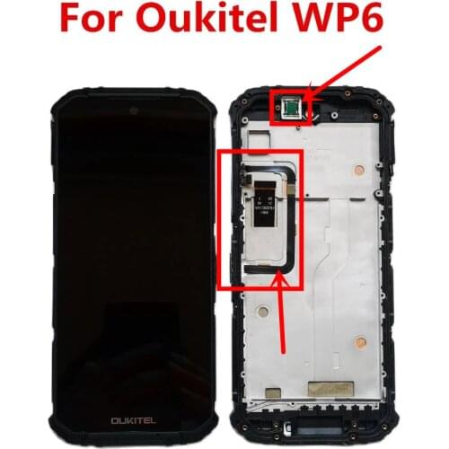 New For Oukitel WP6 LCD Dispaly 6.3Inch FHD+ IP68 Digitizer Assembly Replacement Glass Panel for Oukitel WP6 Cell Phone