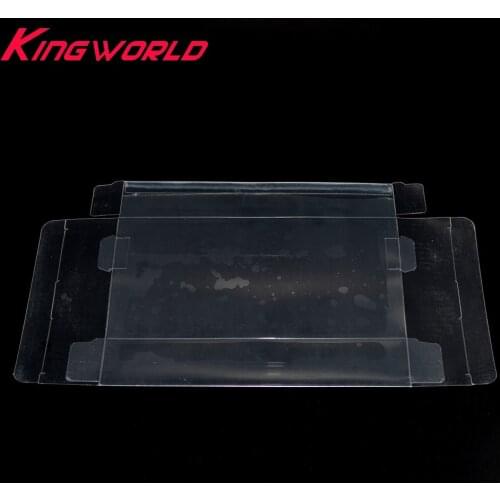 20pcs Clear transparent Game box Protector Case CIB games plastic PET Protector for Nintendo for SNES For N64 game boxes