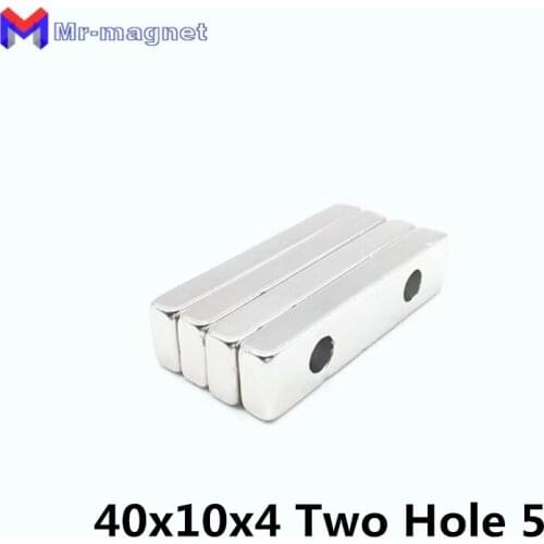 60pcs 40x10x4mm Hole 5mm Rare Earth super strong Ring powerful magnets 40*10*4-5mm High Quality permanent magnet