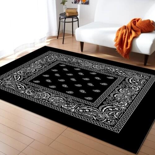 Bandana Pattern Pattern Carpets for Living Room Bedroom Area Rug Kids Room Play Mat 3D Printed Home Large Carpet