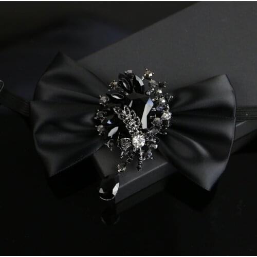 Free Shipping pinli New mens fashion casual male Korean headdress suit dress shirt collar diamond Metrosexual bow tie groom