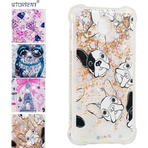 Bling Case For Samsung Galaxy J7 Pro 2017 Glitter Dynamic Liquid Quicksand Bumper Cover SM-J730F/DS SM-J730FM/DS Phone Cases