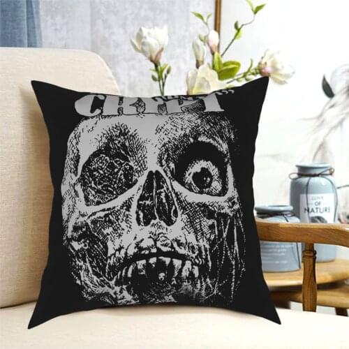 Tales From The Crypt Skull Pillowcase Soft Polyester Cushion Cover Decoration Pillow Case Cover Home Square 18