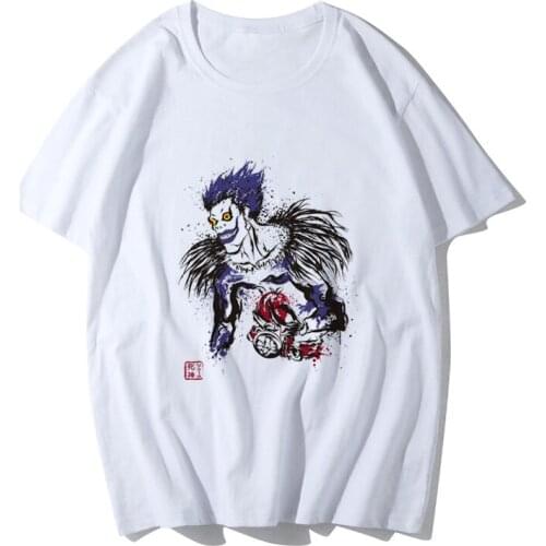 COSTAR Anime Death Note Ryuuku Printed Soft Wearing Fashion T-shirt Harajuku Unisex Tees