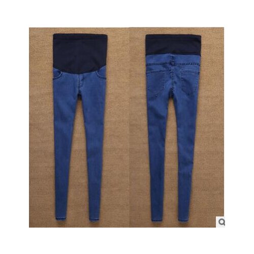 2017 Hot Sale Good Quality Cotton Denim Skinny Maternity Jeans Holes Contrast Stitching Pockets Pencil Jeans For Pregnant Women