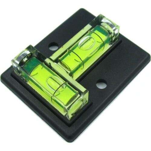 HACCURY Two Directions Square Level T type bubble spirit level water level indicator Size 50*40mm Balck Color