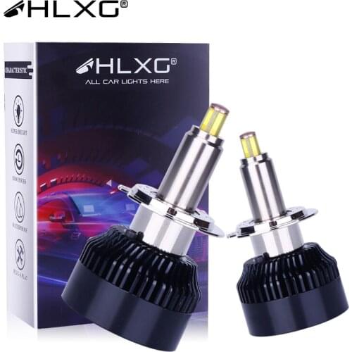 HLXG 9005 9006 HB3 HB4 H1 h7 led canbus 360 LED luces headlight H8 H9 H11 25000LM 6000K car Light CSP led h7 kit bulb lamp 12V