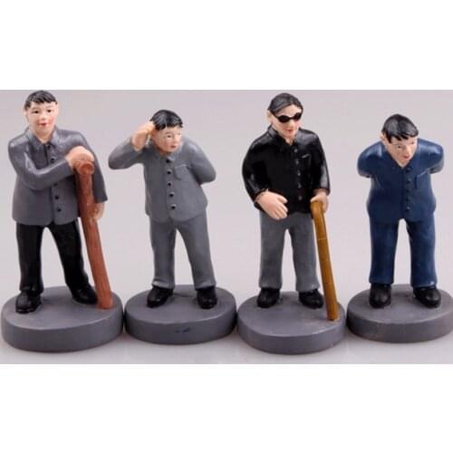 Mental sand sandbox game with Sandplay psychological product Disabled people humped lame deaf ears blind 4pcs/set