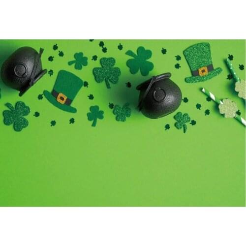 Jar Clover Green Photography Background Family Party Decor Photo Booth Studio Prop