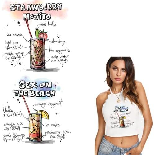 Summer Style Word Patches For Clothes A-level Washable Sex Women T-shirt Diy Iron On Thermal Transfer Sticker Accessory Y-002