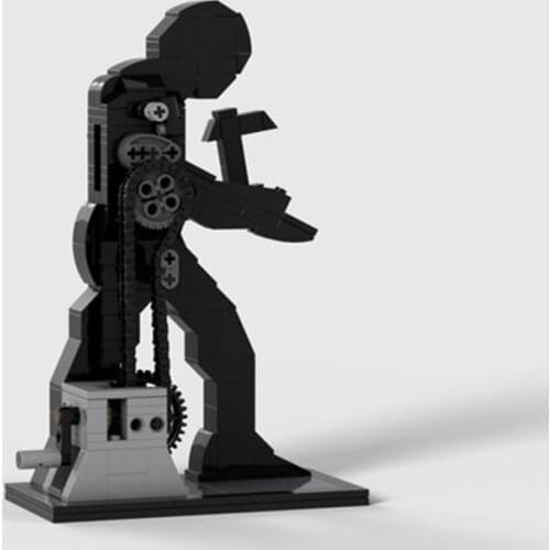 Hammering Man Model Bricks Building Blocks Vintage Radio Bricks Set Recorded Model Mini Blocks MOC 6587 For Kids Christmas Gift