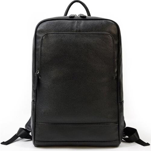 Mens Leather Backpack Mens Leather A4 Schoolbag Travel Bag School Commuter Backpack Luxury Backpack
