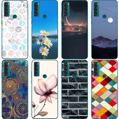 Back Soft Silicone Phone Covers for TCL 20 SE Mobile Phone Cases for TCL 20 se Bags