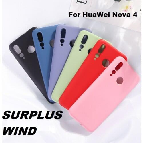 Soft Liquid Silicone Phone Case For HuaWei Nova 4 5 5i ShockProof Coque Capa For Nova 5Pro 5T Phone Housing For Nova 3i 3 2i 2S