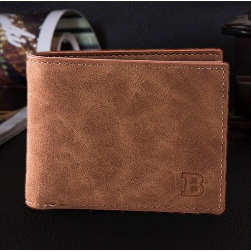 New Men Wallets Small Money Purses Wallets New Design Dollar Price Top Men Thin Wallet With Coin Bag Zipper Wallet B404