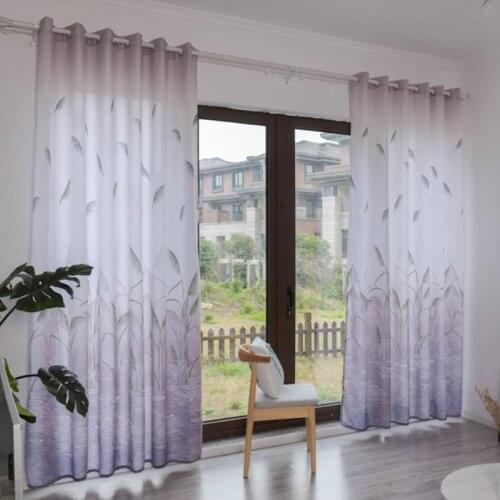 New Design Tulle Sheer Reed Jacquard Fabric Window Curtains for Home Living Room Bedroom Decoration in the Kitchen Cafe Curtain