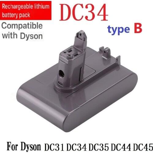 For Dyson DC34 DC35 DC31 DC44 DC45 DC31 Animal DC35 AnimaI 22.2V 3500mAh vacuum cleaner rechargeable lithium battery (Type B)