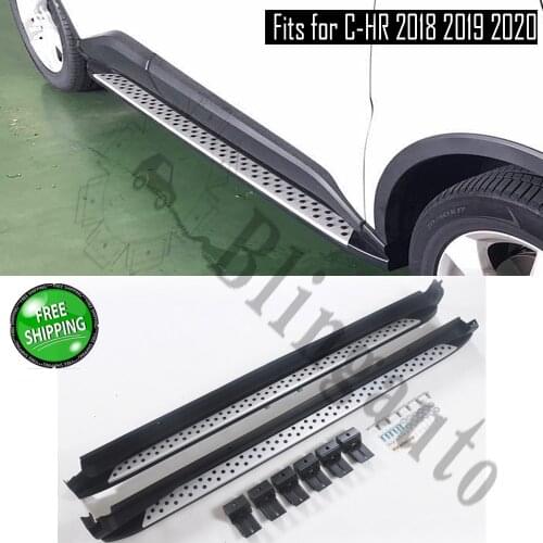 Running board fits for T.oyota C-HR CHR 2018 2019 2020 side steps nerf bar car pedal side stairs side bar
