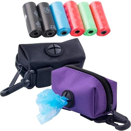 Portable dog poop bag dispenser bag pet puppy pick up poop bag pet supplies outdoor garbage storage bag 2021 new