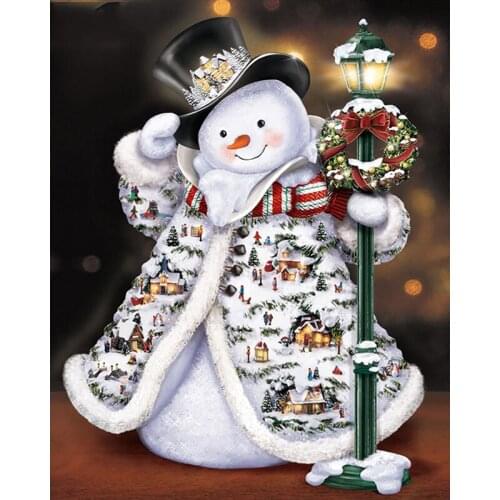 Christmas Kawaii Snowman Diamond Painting For Sale Diamond Embroidery Reindeer Full Diamond Mosaic Picture Rhinestone Cross