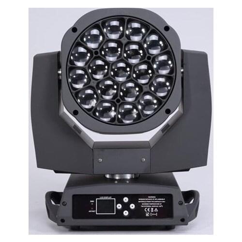 8Pcs Stage Lumiere Dj Lighting 19x15w Led Beam Wash RGBW Dmx Led Moving Head Zoom Bee Eye Led Light