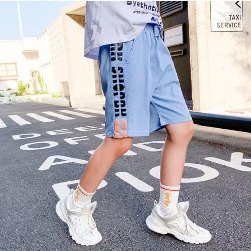 Children Shorts Boys Summer Thin Breathable Shorts Children Pants Teenager Beach Pants Shorts Children Casual Pants 6 7 8 10 14y