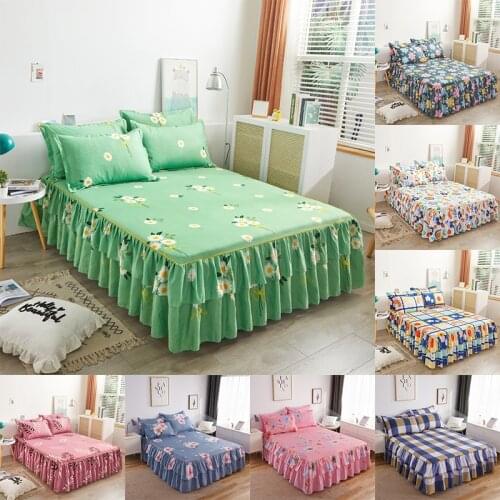 Modern Bed Linen Cotton Couple Bed Sheet Soft Bed Cover Bedroom Decoration Bedding Encryption Weaving Bed Sheet and Pillowcases